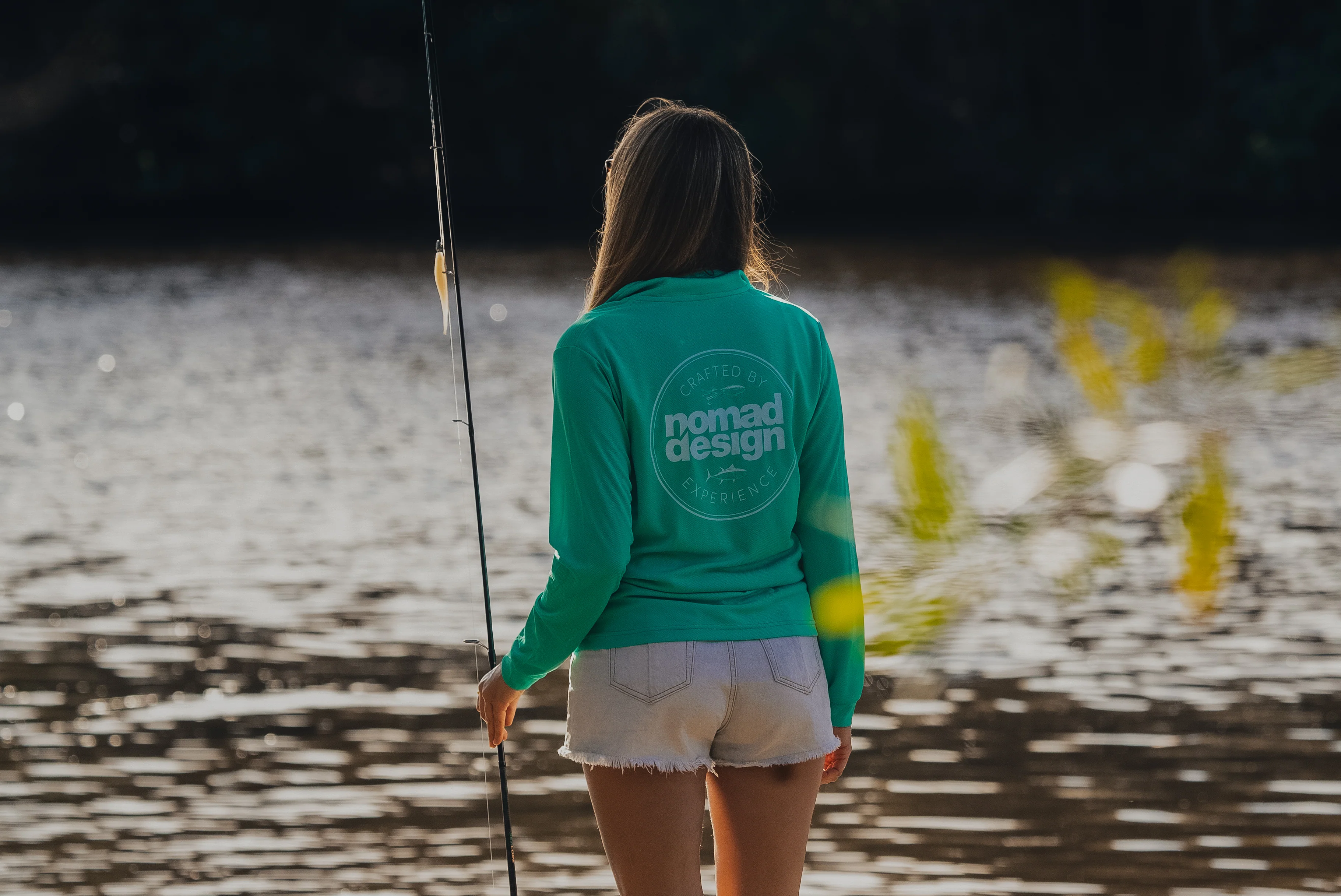 Womens Collared Fishing Jersey - Classic Squid - Image 6