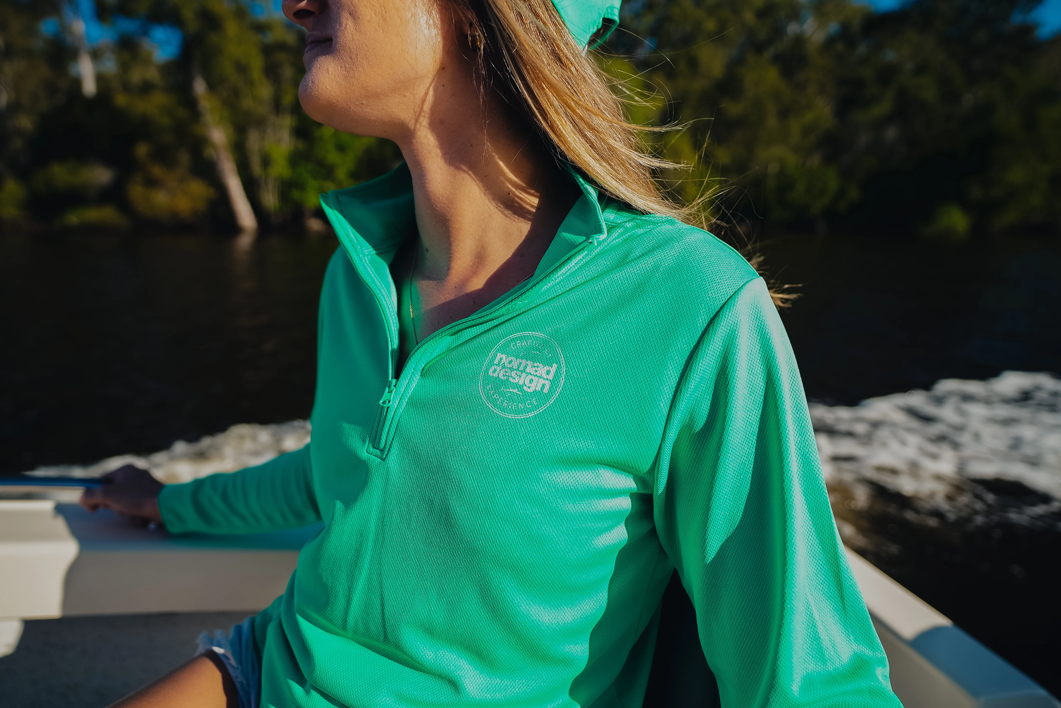 Womens Collared Fishing Jersey - Classic Squid - Image 7
