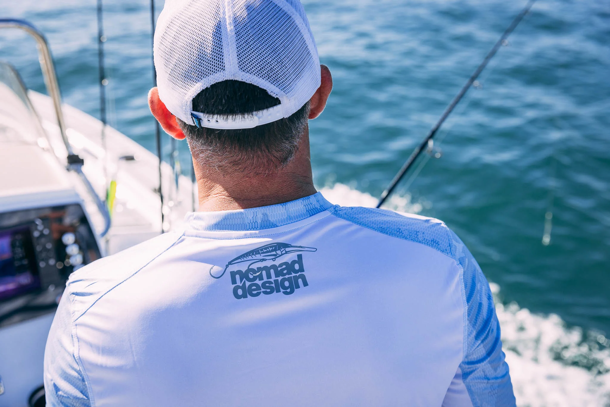 Tech Fishing Shirt - Camo Splice Blue - Image 4