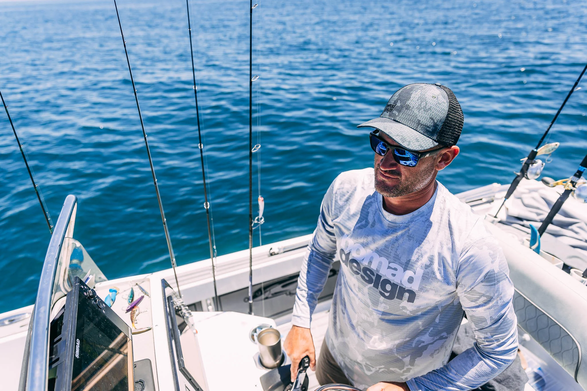 Tech Fishing Shirt - Camo Splice Grey - Image 3